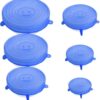 6 Pcs Silicone Lid Cover
