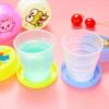Foldable plastic glass