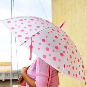 Multi colour dotted umbrella